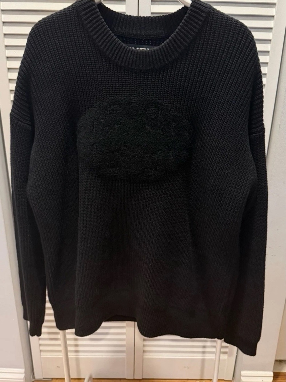 SMFK Black Women’s Sweater Pullover Size M Wonderland Plan U Collection